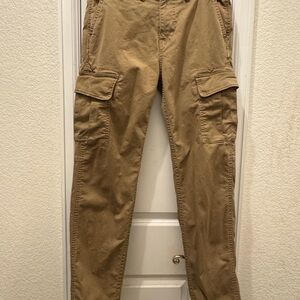 American Eagle Outfitters Slim Lived In Cargo Pants Khaki Straight Leg